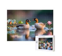 Phayah 300 Piece Adult Puzzle Kids Wooden Puzzle Toy Kit Home Decor 40 X 28 Cm A Pair Of Mandarin Ducks Pattern