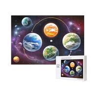 Phayah 300 Piece Adult Puzzle Kids Wooden Puzzle Toy Kit Home Decor 40 X 28 Cm Alien World Planets Pattern