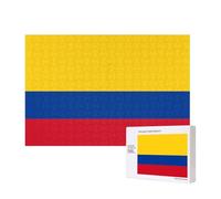 Phayah 300 Piece Adult Puzzle Kids Wooden Puzzle Toy Kit Home Decor 40 X 28 Cm Flag Of Colombia Pattern