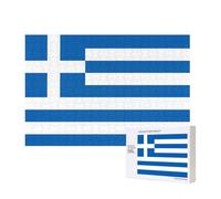 Phayah 300 Piece Adult Puzzle Kids Wooden Puzzle Toy Kit Home Decor 40 X 28 Cm Greek Flag Pattern