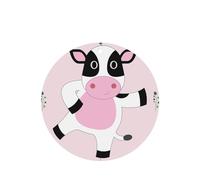 Phayah 4 Pcs Car Fresheners Hanging Cartoon Calf Pattern Lavender Scent Tablets Long Lasting Fragrance Scented Card Round Shape