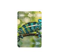 Phayah 4 Pcs Car Fresheners Hanging Chameleon On Branch Pattern Lavender Scent Tablets Long Lasting Fragrance Scented Card Rectangle
