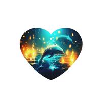 Phayah 4 Pcs Car Fresheners Hanging Dolphin'S Fun Ocean Pattern Lavender Scent Tablets Long Lasting Fragrance Scented Card Heart Shape