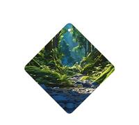 Phayah 4 Pcs Car Fresheners Hanging Evil Spirit In The Forest Pattern Lavender Scent Tablets Long Lasting Fragrance Scented Card Square