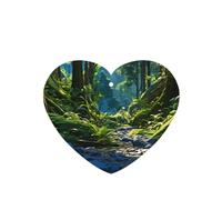 Phayah 4 Pcs Car Fresheners Hanging Evil Spirit In The Forest Pattern Lavender Scent Tablets Long Lasting Fragrance Scented Card Heart Shape