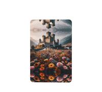 Phayah 4 Pcs Car Fresheners Hanging Flower Sea Outside The Castle Pattern Lavender Scent Tablets Long Lasting Fragrance Scented Card Rectangle