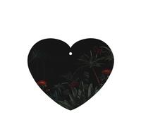 Phayah 4 Pcs Car Fresheners Hanging Garden At Night Pattern Lavender Scent Tablets Long Lasting Fragrance Scented Card Heart Shape