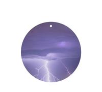 Phayah 4 Pcs Car Fresheners Hanging Lightning Storm Pattern Lavender Scent Tablets Long Lasting Fragrance Scented Card Round Shape