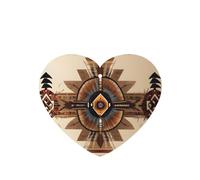 Phayah 4 Pcs Car Fresheners Hanging Native American Painting Pattern Lavender Scent Tablets Long Lasting Fragrance Scented Card Heart Shape