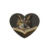 Phayah 4 Pcs Car Fresheners Hanging Owl Reading A Book Pattern Lavender Scent Tablets Long Lasting Fragrance Scented Card Heart Shape