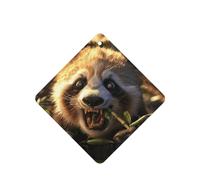 Phayah 4 Pcs Car Fresheners Hanging Panda Eating Bamboo Pattern Lavender Scent Tablets Long Lasting Fragrance Scented Card Square