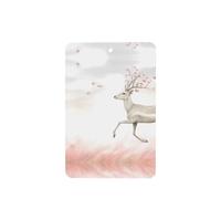 Phayah 4 Pcs Car Fresheners Hanging Phantom White Deer Pattern Lavender Scent Tablets Long Lasting Fragrance Scented Card Rectangle