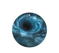 Phayah 4 Pcs Car Fresheners Hanging Quantum Black Holes Pattern Lavender Scent Tablets Long Lasting Fragrance Scented Card Round Shape