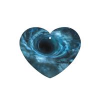 Phayah 4 Pcs Car Fresheners Hanging Quantum Black Holes Pattern Lavender Scent Tablets Long Lasting Fragrance Scented Card Heart Shape