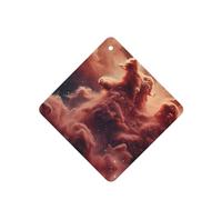 Phayah 4 Pcs Car Fresheners Hanging Quantum Nebula Pattern Lavender Scent Tablets Long Lasting Fragrance Scented Card Square