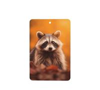 Phayah 4 Pcs Car Fresheners Hanging Raccoon Pattern Lavender Scent Tablets Long Lasting Fragrance Scented Card Rectangle