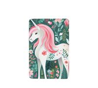 Phayah 4 Pcs Car Fresheners Hanging Unicorn With Pink Hair Pattern Lavender Scent Tablets Long Lasting Fragrance Scented Card Rectangle