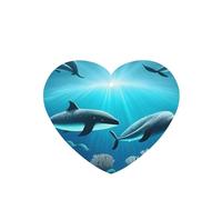 Phayah 4 Pcs Car Fresheners Hanging Whales Under The Sea Pattern Lavender Scent Tablets Long Lasting Fragrance Scented Card Heart Shape