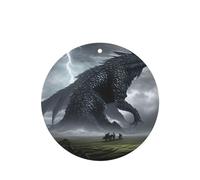 Phayah 4pcs A Giant Monster Pattern Lavender Scent Car Air Fresheners Round Shape Hanging Fragrance Tablet Closet Shoe Closet Fragrance