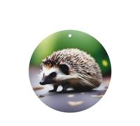 Phayah 4pcs A Little Hedgehog Pattern Lavender Scent Car Air Fresheners Round Shape Hanging Fragrance Tablet Closet Shoe Closet Fragrance