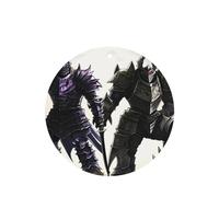 Phayah 4pcs A Monster In Armor Pattern Lavender Scent Car Air Fresheners Round Shape Hanging Fragrance Tablet Closet Shoe Closet Fragrance