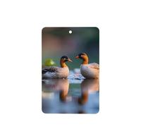 Phayah 4pcs A Pair Of Mandarin Ducks Pattern Lavender Scent Car Air Fresheners Rectangle Hanging Fragrance Tablet Closet Shoe Closet Fragrance