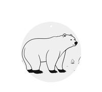 Phayah 4pcs Bear Sketch Pattern Lavender Scent Car Air Fresheners Round Shape Hanging Fragrance Tablet Closet Shoe Closet Fragrance