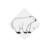 Phayah 4pcs Bear Sketch Pattern Lavender Scent Car Air Fresheners Square Hanging Fragrance Tablet Closet Shoe Closet Fragrance