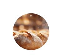 Phayah 4pcs Breads Pattern Lavender Scent Car Air Fresheners Round Shape Hanging Fragrance Tablet Closet Shoe Closet Fragrance