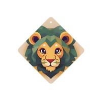 Phayah 4pcs Cartoon Lion Pattern Lavender Scent Car Air Fresheners Square Hanging Fragrance Tablet Closet Shoe Closet Fragrance
