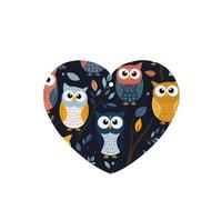Phayah 4pcs Cartoon Tree Owl Pattern Lavender Scent Car Air Fresheners Heart Shape Hanging Fragrance Tablet Closet Shoe Closet Fragrance