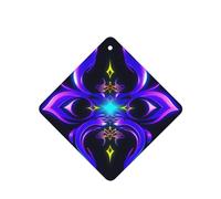 Phayah 4pcs Centre Plan Pattern Lavender Scent Car Air Fresheners Square Hanging Fragrance Tablet Closet Shoe Closet Fragrance
