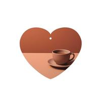 Phayah 4pcs Coffee Solid Color Pattern Lavender Scent Car Air Fresheners Heart Shape Hanging Fragrance Tablet Closet Shoe Closet Fragrance
