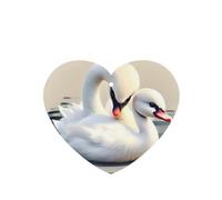 Phayah 4pcs Cute Little Swan Pattern Lavender Scent Car Air Fresheners Heart Shape Hanging Fragrance Tablet Closet Shoe Closet Fragrance