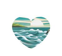 Phayah 4pcs Fans Sea Tide Pattern Lavender Scent Car Air Fresheners Heart Shape Hanging Fragrance Tablet Closet Shoe Closet Fragrance