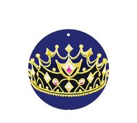 Phayah 4pcs Fantasy Tiara Pattern Lavender Scent Car Air Fresheners Round Shape Hanging Fragrance Tablet Closet Shoe Closet Fragrance