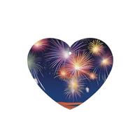 Phayah 4pcs Fireworks In The Sky Pattern Lavender Scent Car Air Fresheners Heart Shape Hanging Fragrance Tablet Closet Shoe Closet Fragrance