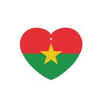 Phayah 4pcs Flag Of Burkina Faso Pattern Lavender Scent Car Air Fresheners Heart Shape Hanging Fragrance Tablet Closet Shoe Closet Fragrance