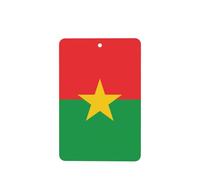 Phayah 4pcs Flag Of Burkina Faso Pattern Lavender Scent Car Air Fresheners Rectangle Hanging Fragrance Tablet Closet Shoe Closet Fragrance