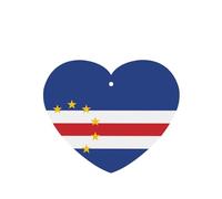 Phayah 4pcs Flag Of Cape Verde Pattern Lavender Scent Car Air Fresheners Heart Shape Hanging Fragrance Tablet Closet Shoe Closet Fragrance