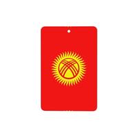 Phayah 4pcs Flag Of Kyrgyzstan Pattern Lavender Scent Car Air Fresheners Rectangle Hanging Fragrance Tablet Closet Shoe Closet Fragrance