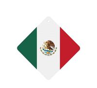 Phayah 4pcs Flag Of Mexico Pattern Lavender Scent Car Air Fresheners Square Hanging Fragrance Tablet Closet Shoe Closet Fragrance