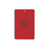 Phayah 4pcs Flag Of Morocco Pattern Lavender Scent Car Air Fresheners Rectangle Hanging Fragrance Tablet Closet Shoe Closet Fragrance
