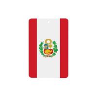 Phayah 4pcs Flag Of Peru Pattern Lavender Scent Car Air Fresheners Rectangle Hanging Fragrance Tablet Closet Shoe Closet Fragrance