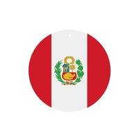 Phayah 4pcs Flag Of Peru Pattern Lavender Scent Car Air Fresheners Round Shape Hanging Fragrance Tablet Closet Shoe Closet Fragrance