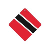 Phayah 4pcs Flag Of Trinidad And Tobago Pattern Lavender Scent Car Air Fresheners Square Hanging Fragrance Tablet Closet Shoe Closet Fragrance
