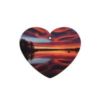Phayah 4pcs Flaming Clouds Pattern Lavender Scent Car Air Fresheners Heart Shape Hanging Fragrance Tablet Closet Shoe Closet Fragrance