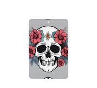 Phayah 4pcs Flower Decorated Skull Pattern Lavender Scent Car Air Fresheners Rectangle Hanging Fragrance Tablet Closet Shoe Closet Fragrance
