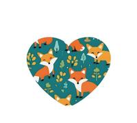 Phayah 4pcs Forest Happy Fox Pattern Lavender Scent Car Air Fresheners Heart Shape Hanging Fragrance Tablet Closet Shoe Closet Fragrance