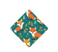 Phayah 4pcs Forest Happy Fox Pattern Lavender Scent Car Air Fresheners Square Hanging Fragrance Tablet Closet Shoe Closet Fragrance